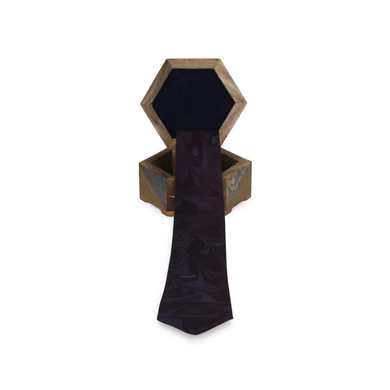 e38 MEN'S COLORED MARBLING TIE - 1