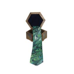 e38 MEN'S COLORED MARBLING TIE - 1