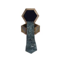 e38 MEN'S COLORED MARBLING TIE - 1