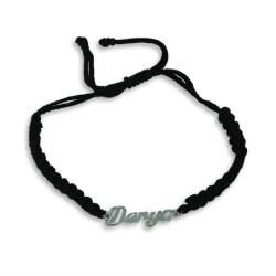 NAME SILVER BRACELET (BLACK) - 3