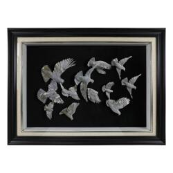 DOVE PAPER RELIEF PAINTING-5900 - 1