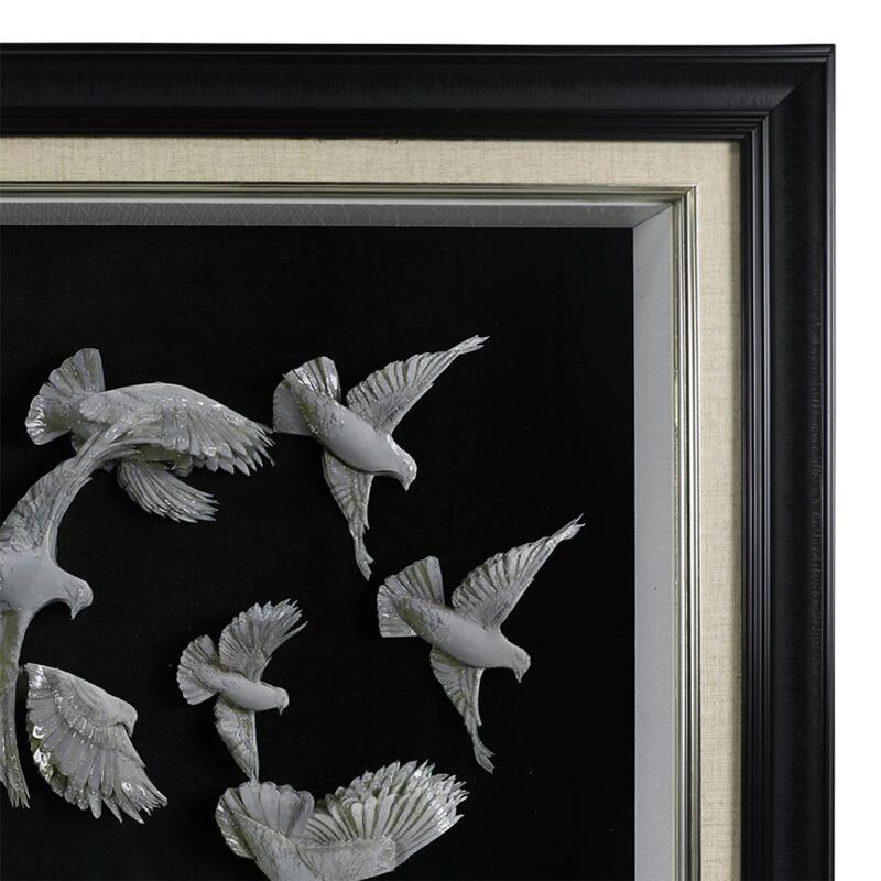 DOVE PAPER RELIEF PAINTING-5900 - 2